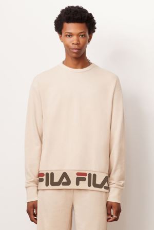 FILA Neil Crew Sweatshirts Red,Mens Clothing | CA.FPMZWR164